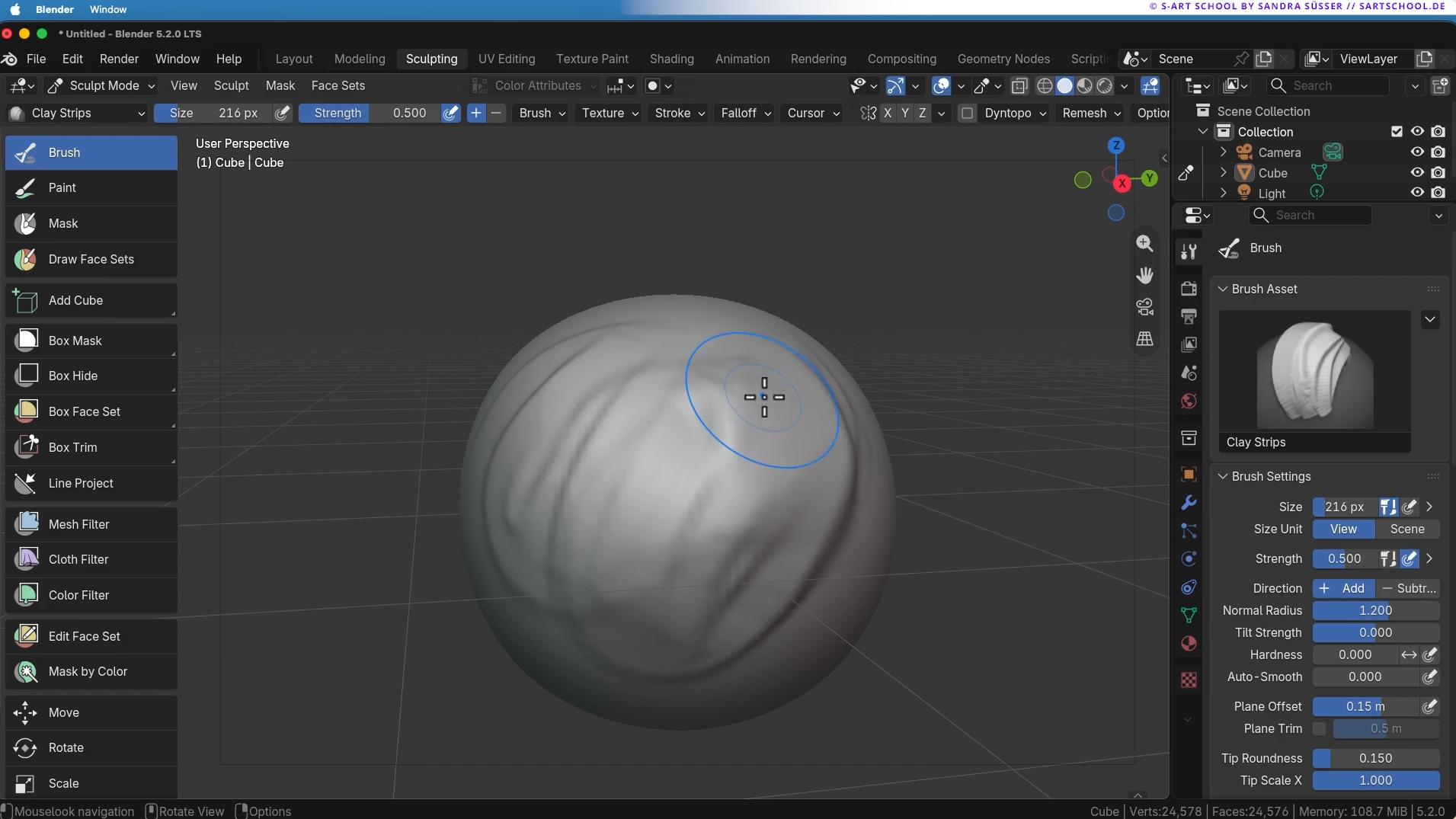 Blender 4.5 LTS Update Auszug