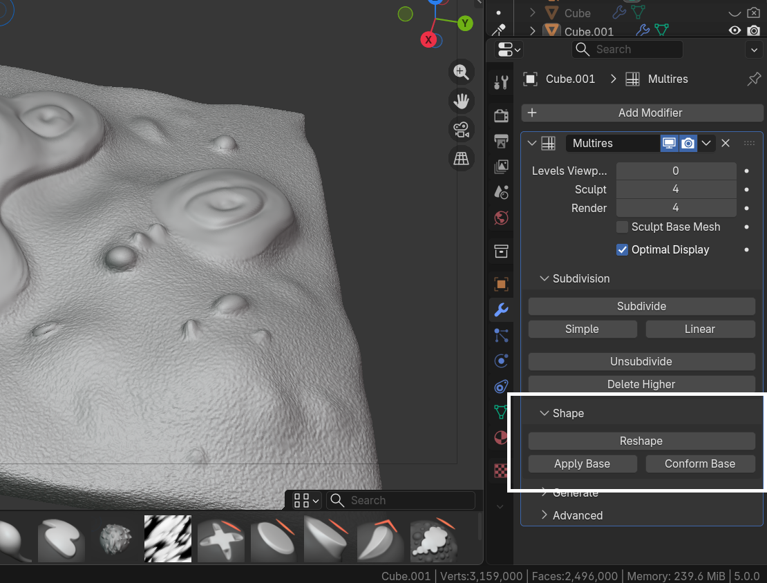 Blender 4.5 LTS Assets mit Screenshot Option für Thumbnails