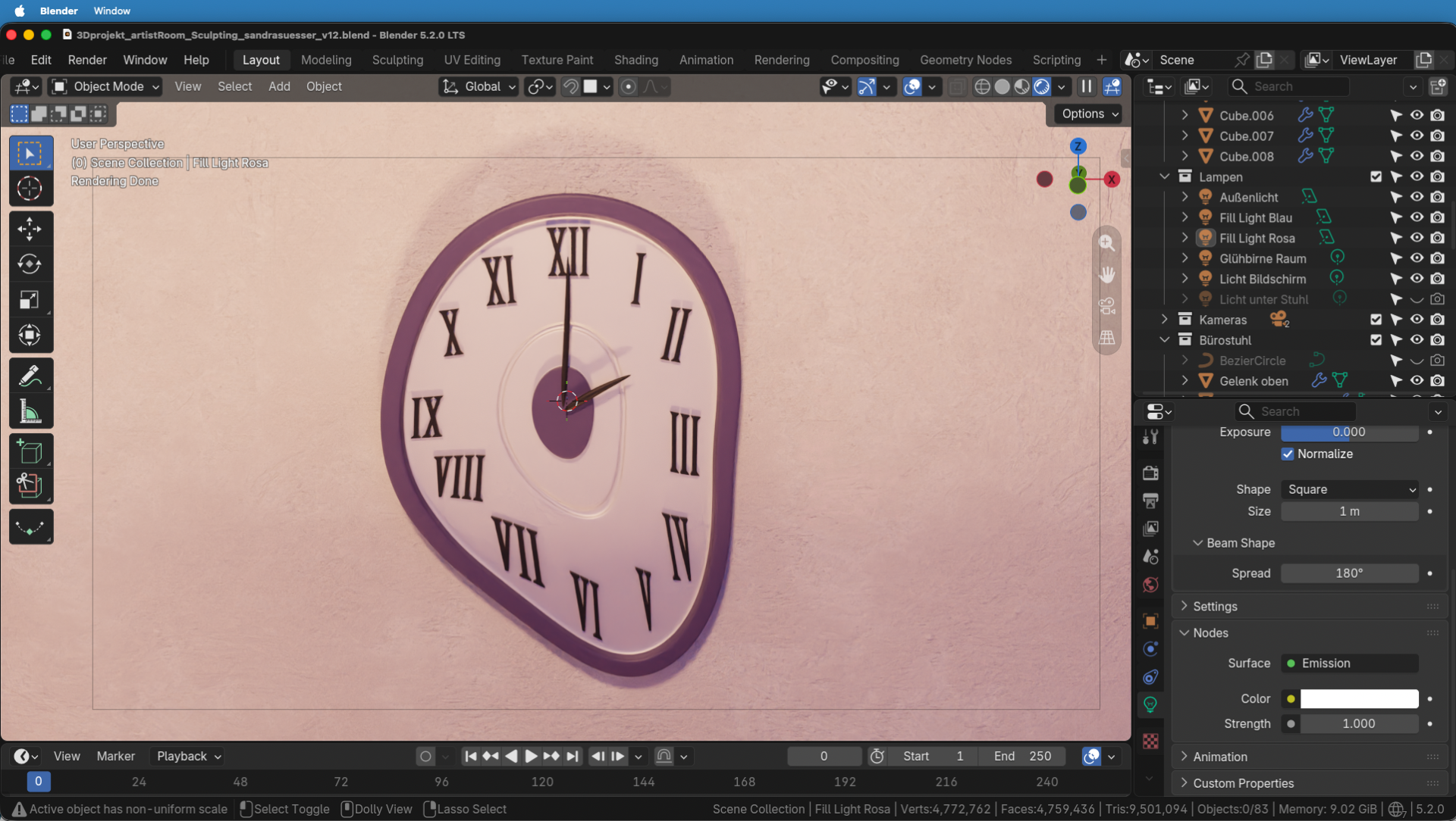 Blender 4.5 LTS Update Auszug