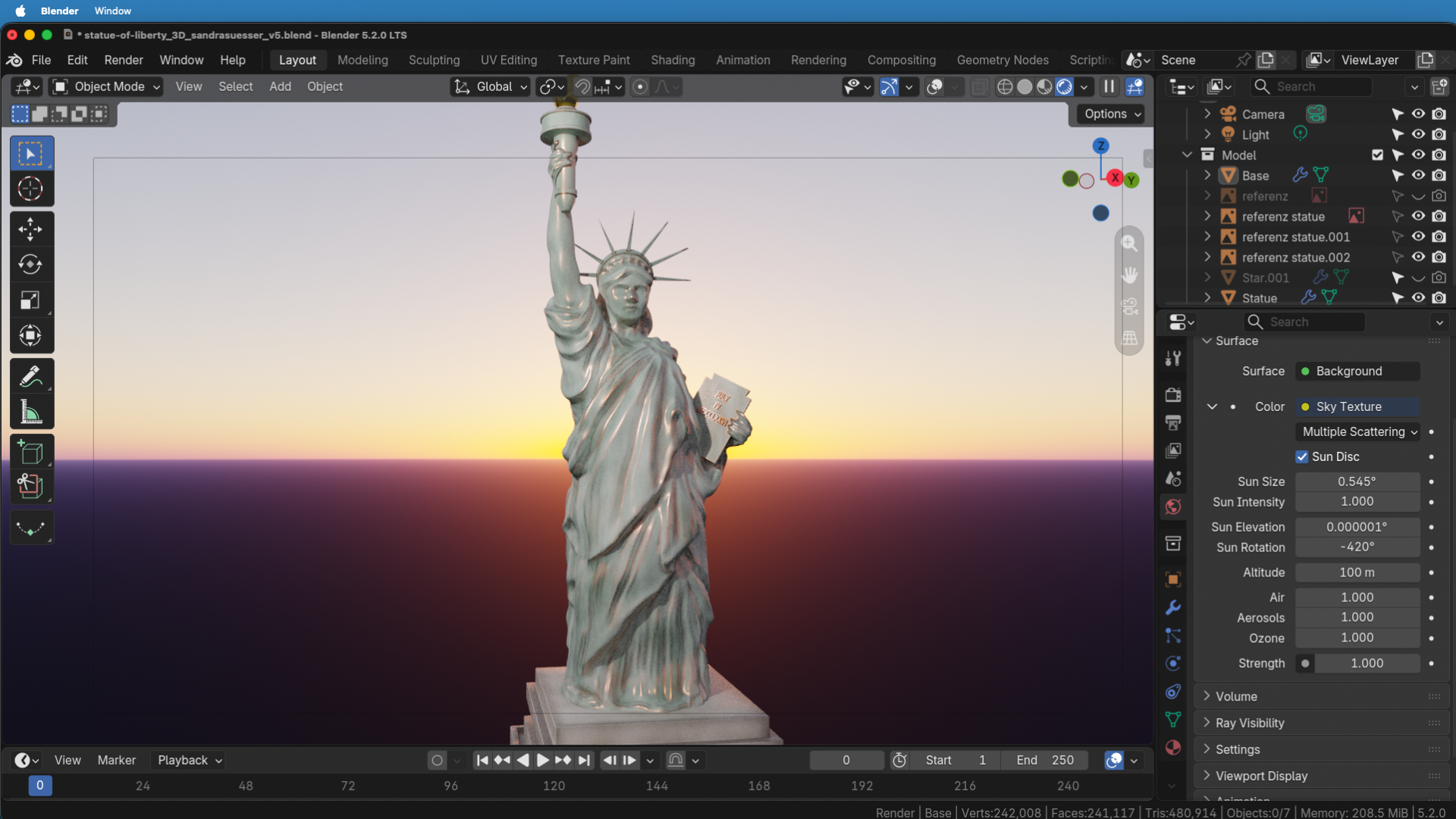 Blender 4.5 LTS Update Auszug