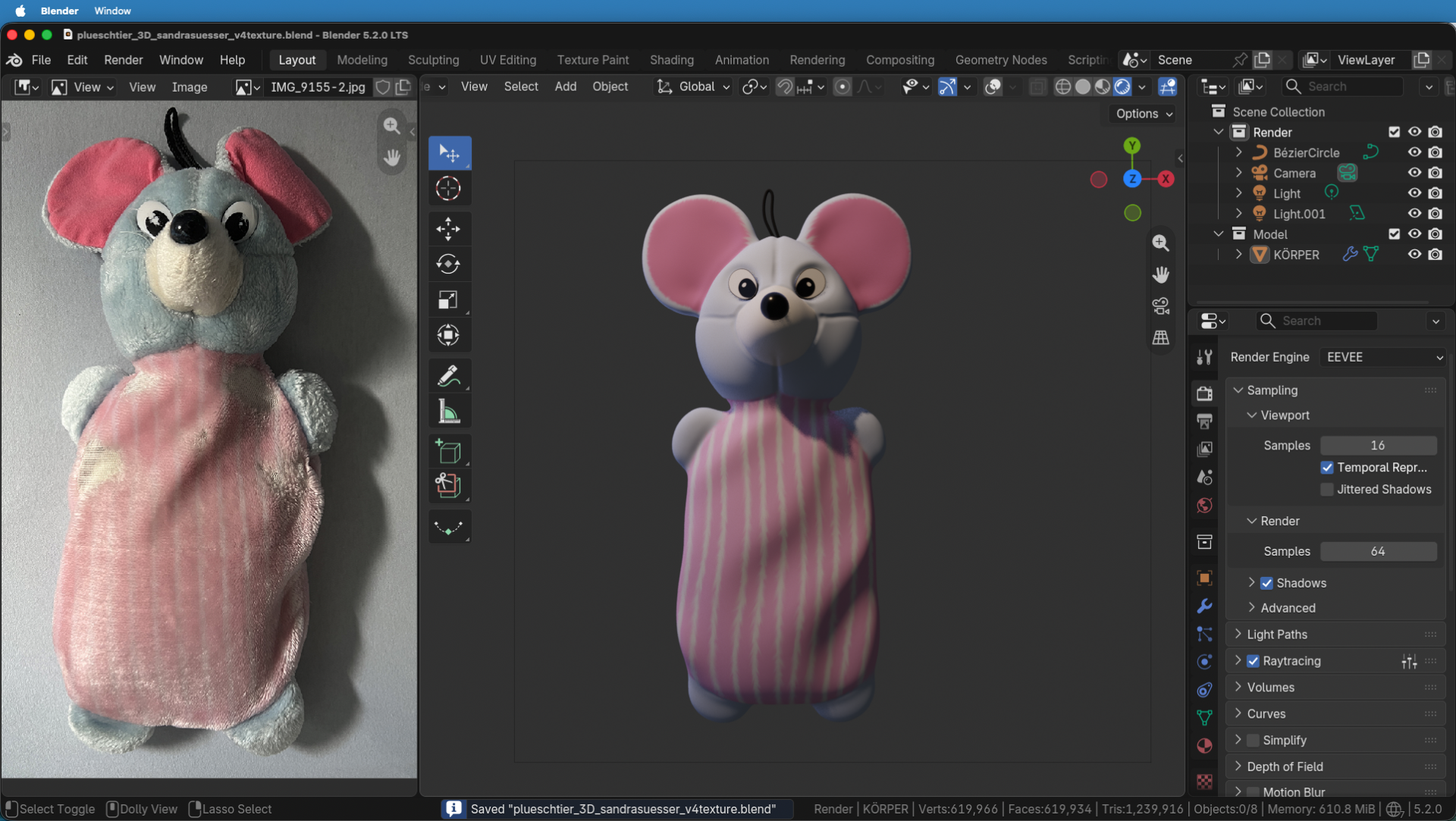 Blender 4.5 LTS Update Auszug