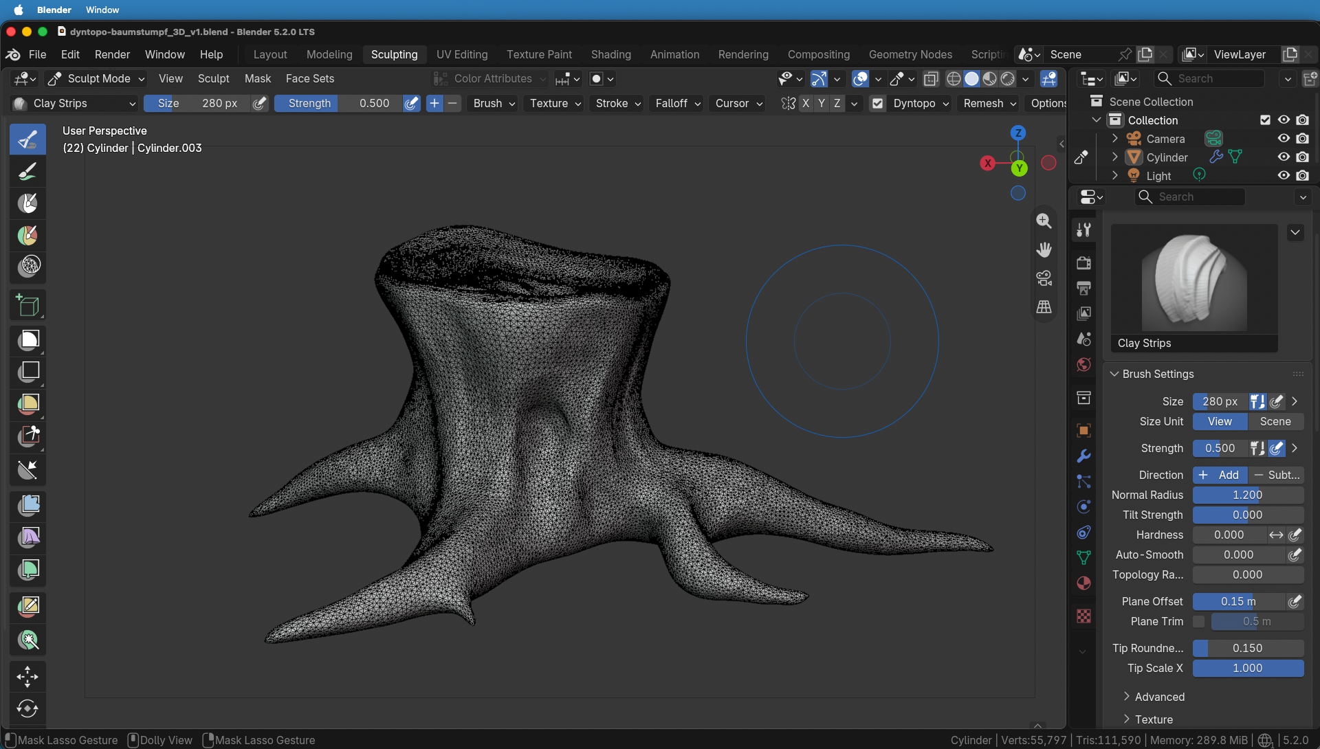 Blender 4.5 LTS Update Auszug