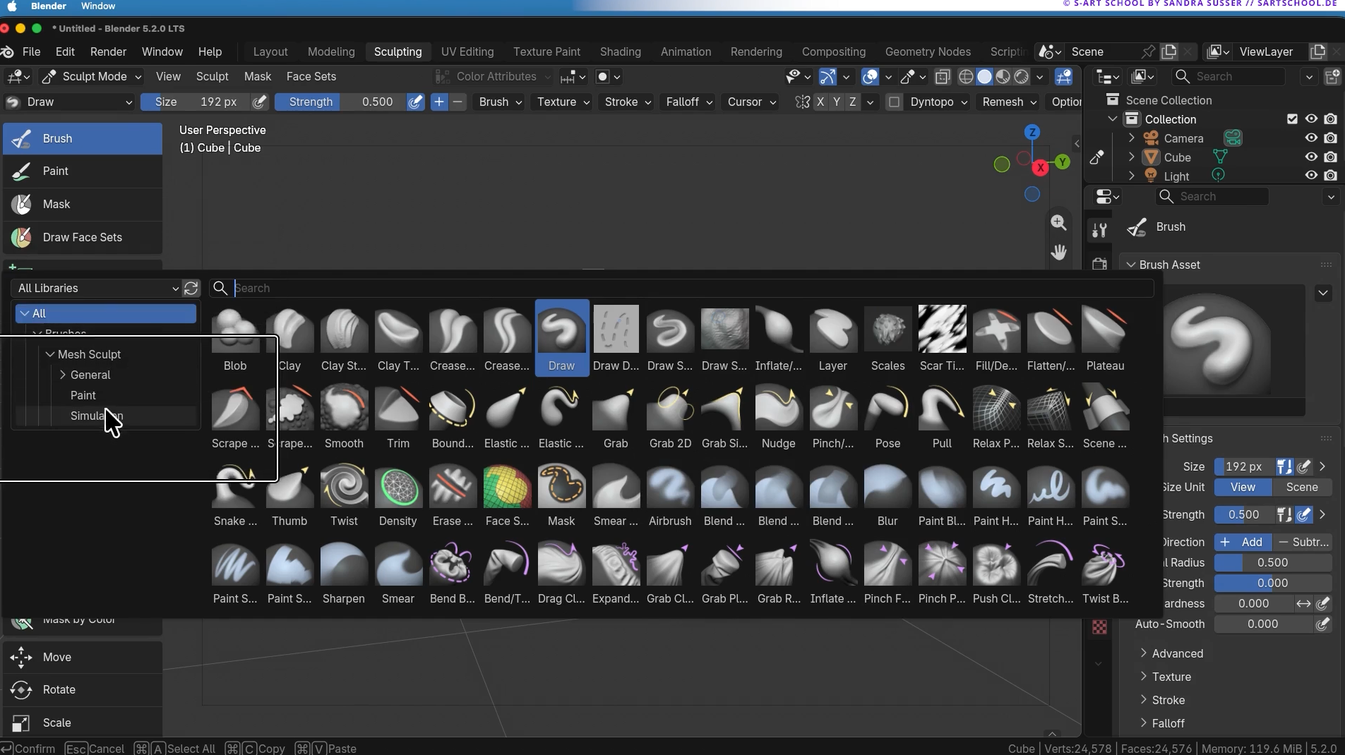 Blender 4.5 LTS Update Auszug