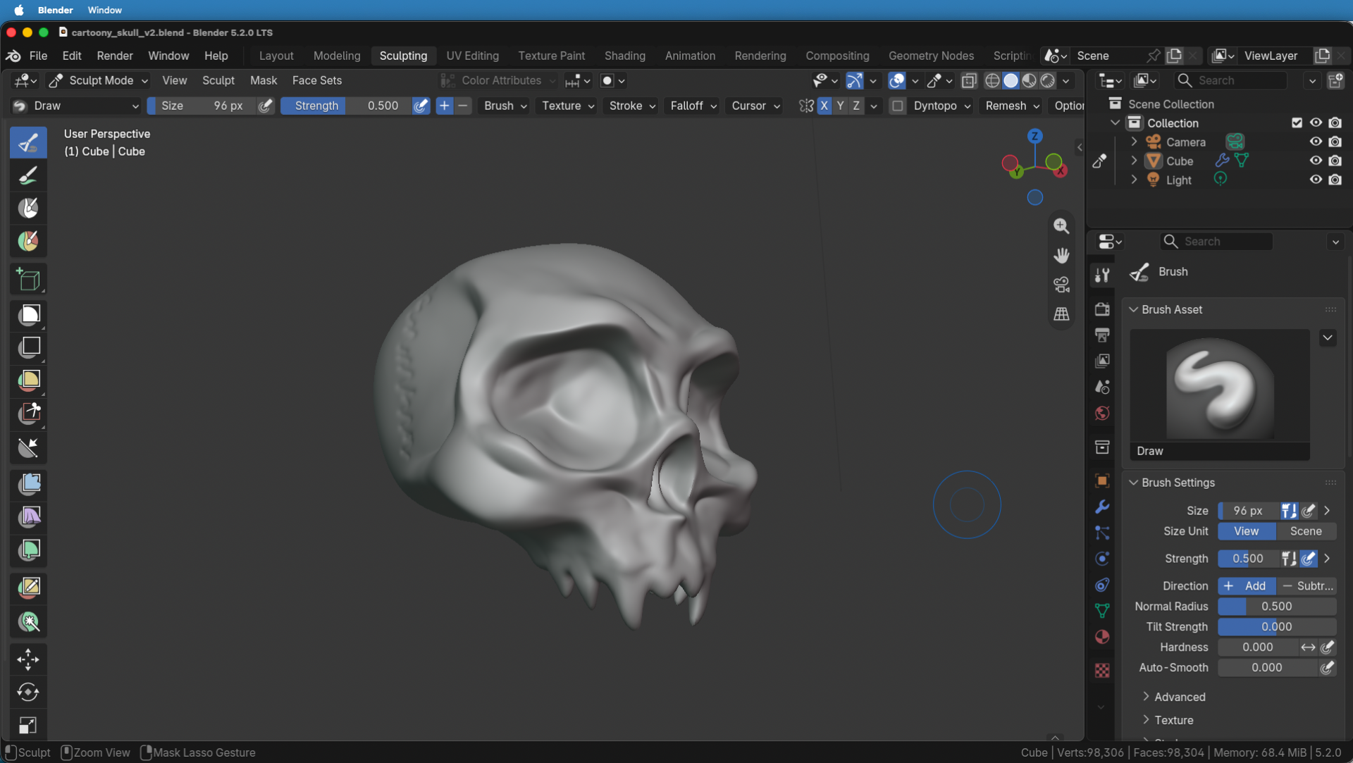 Blender 4.5 LTS Update Auszug
