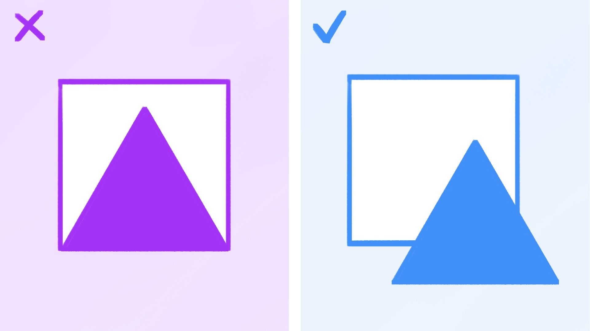 Kompositionstipp Verdeckung Tangenten