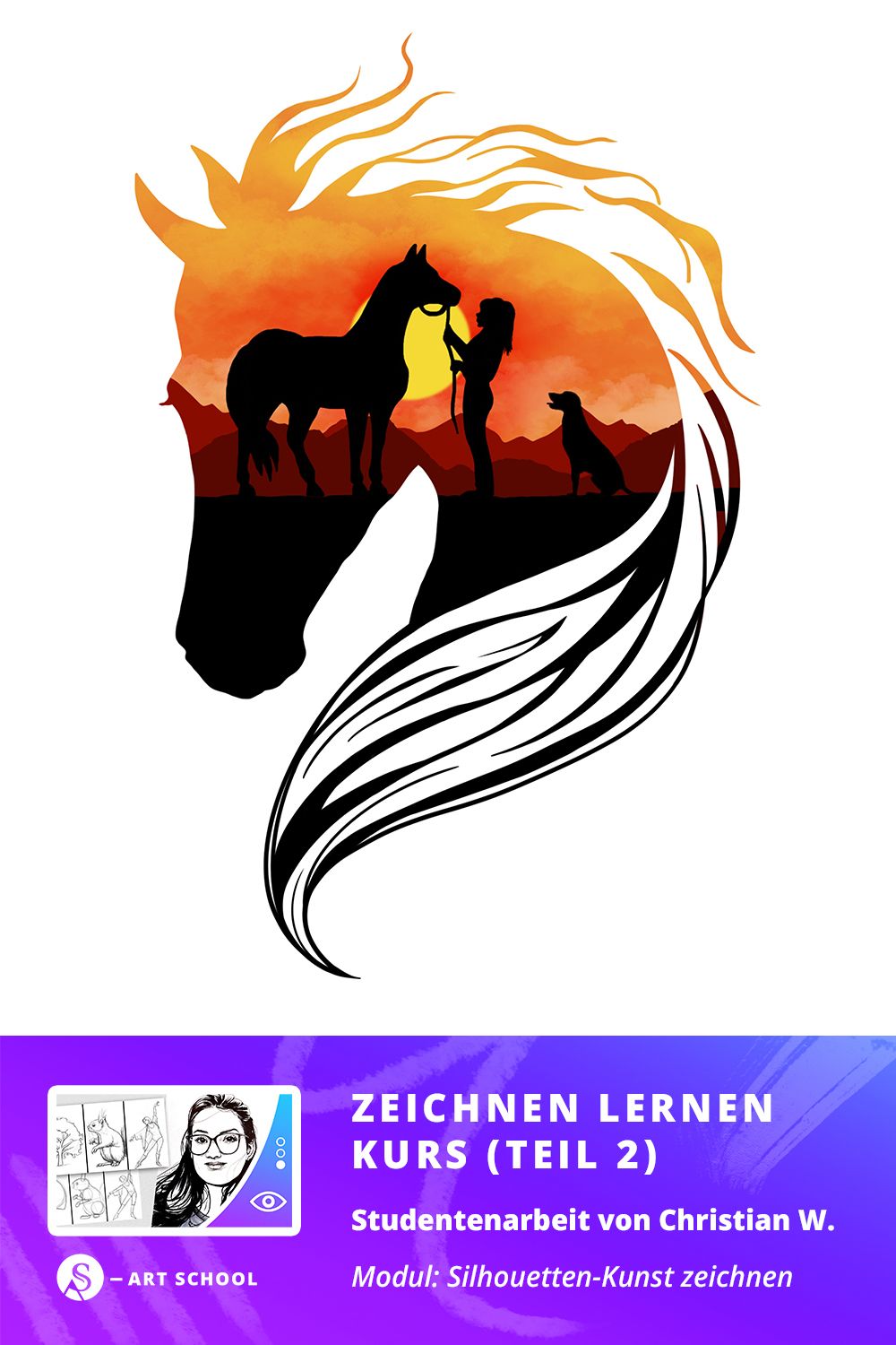 Zeichen lernen Kurs | Studentenarbeit
