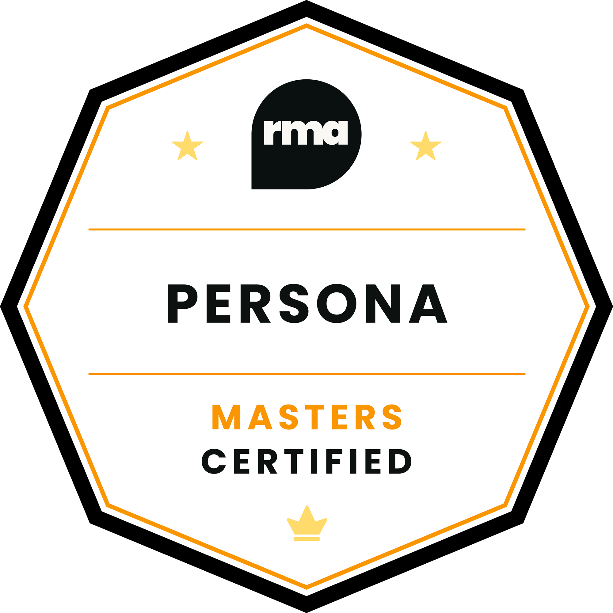 Persona Certified | Masters badge