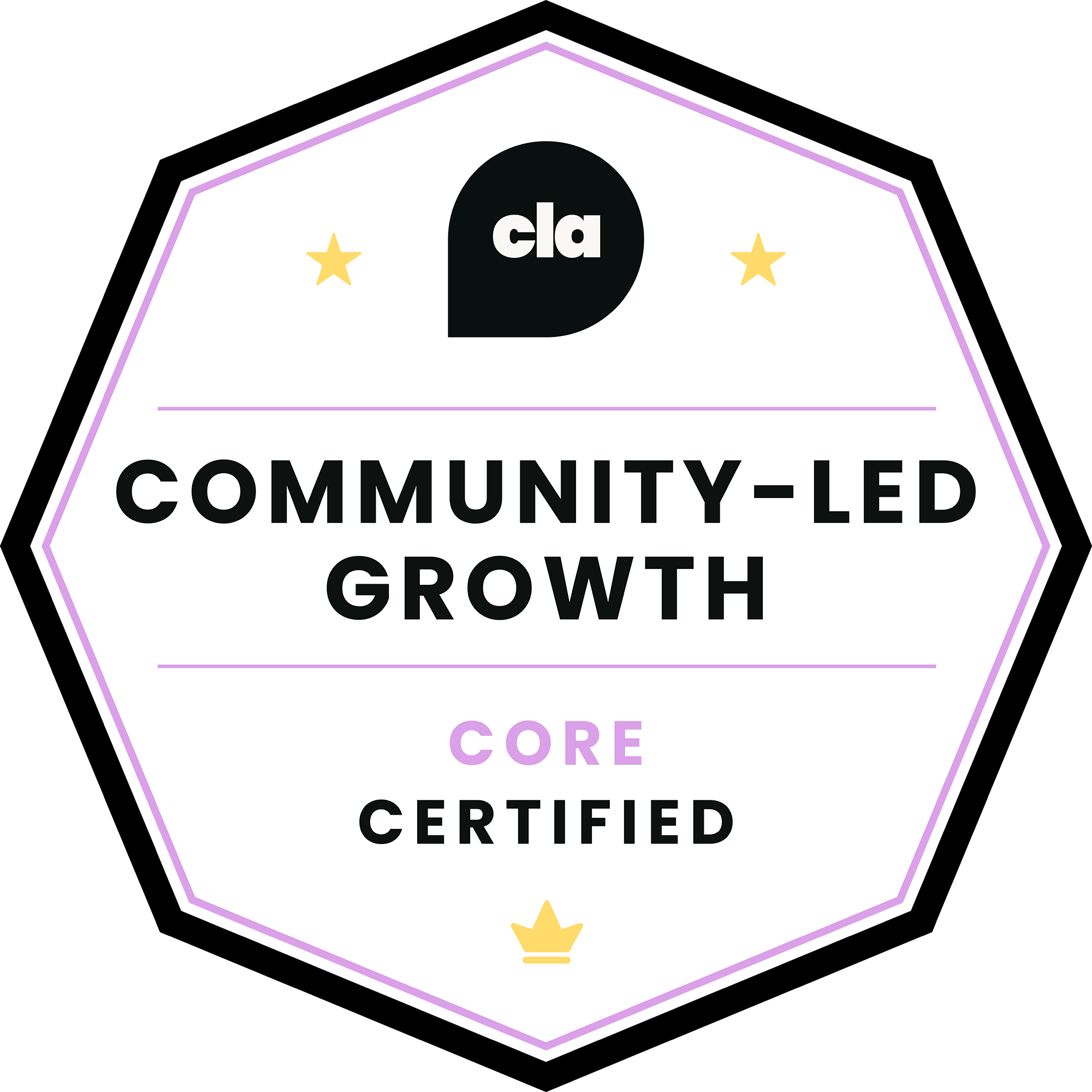 Community-Led Certified: core badge