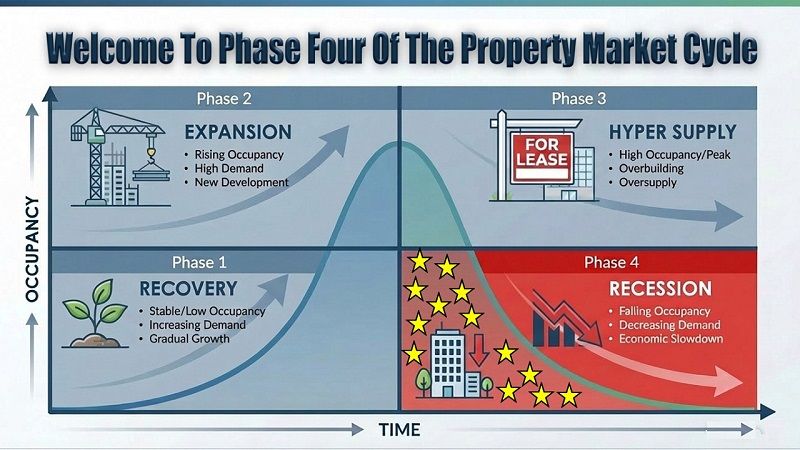 Facts don't lie - property market cycles go and down in four distinct phases