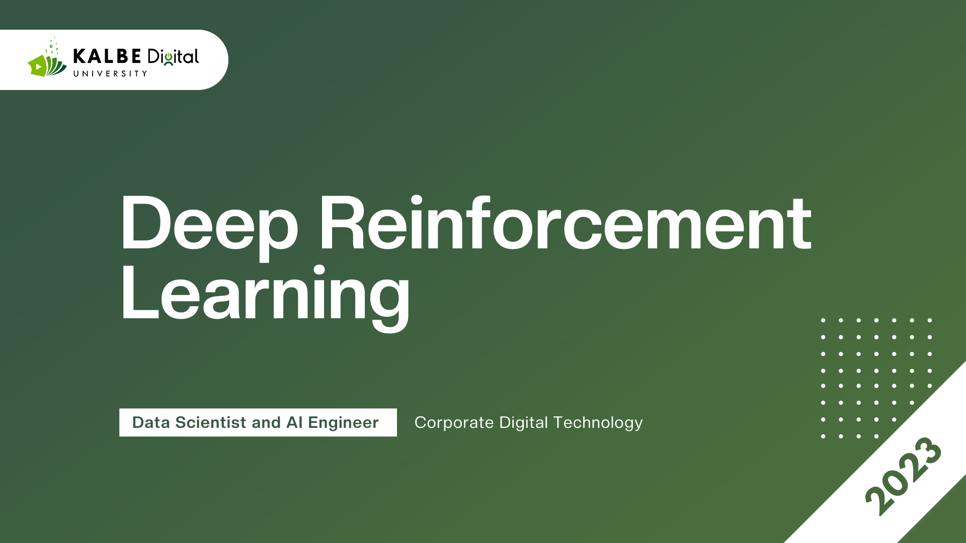 Deep Reinforcement Learning