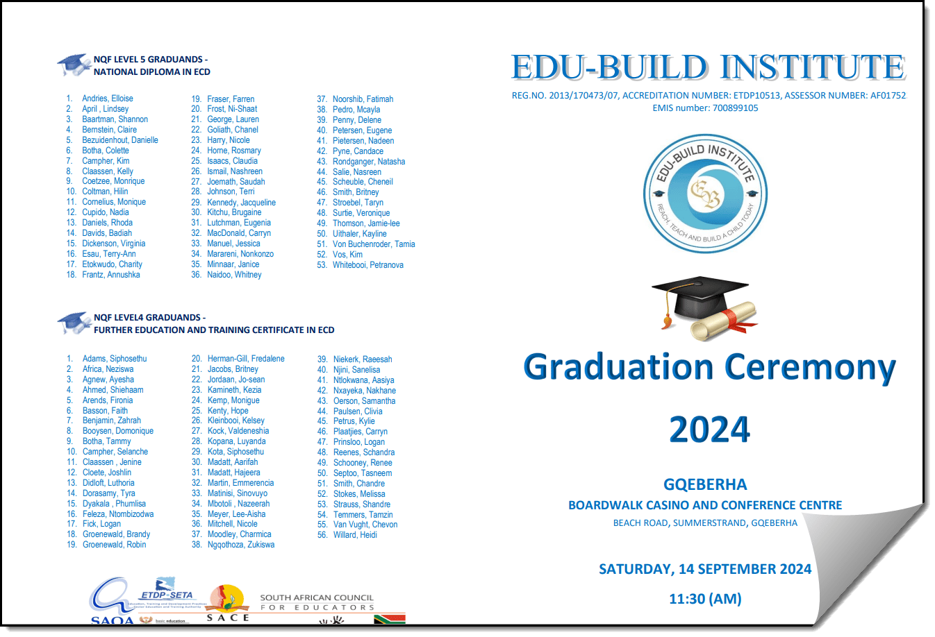 PE Mid-Year 2024 Graduation Ceremony