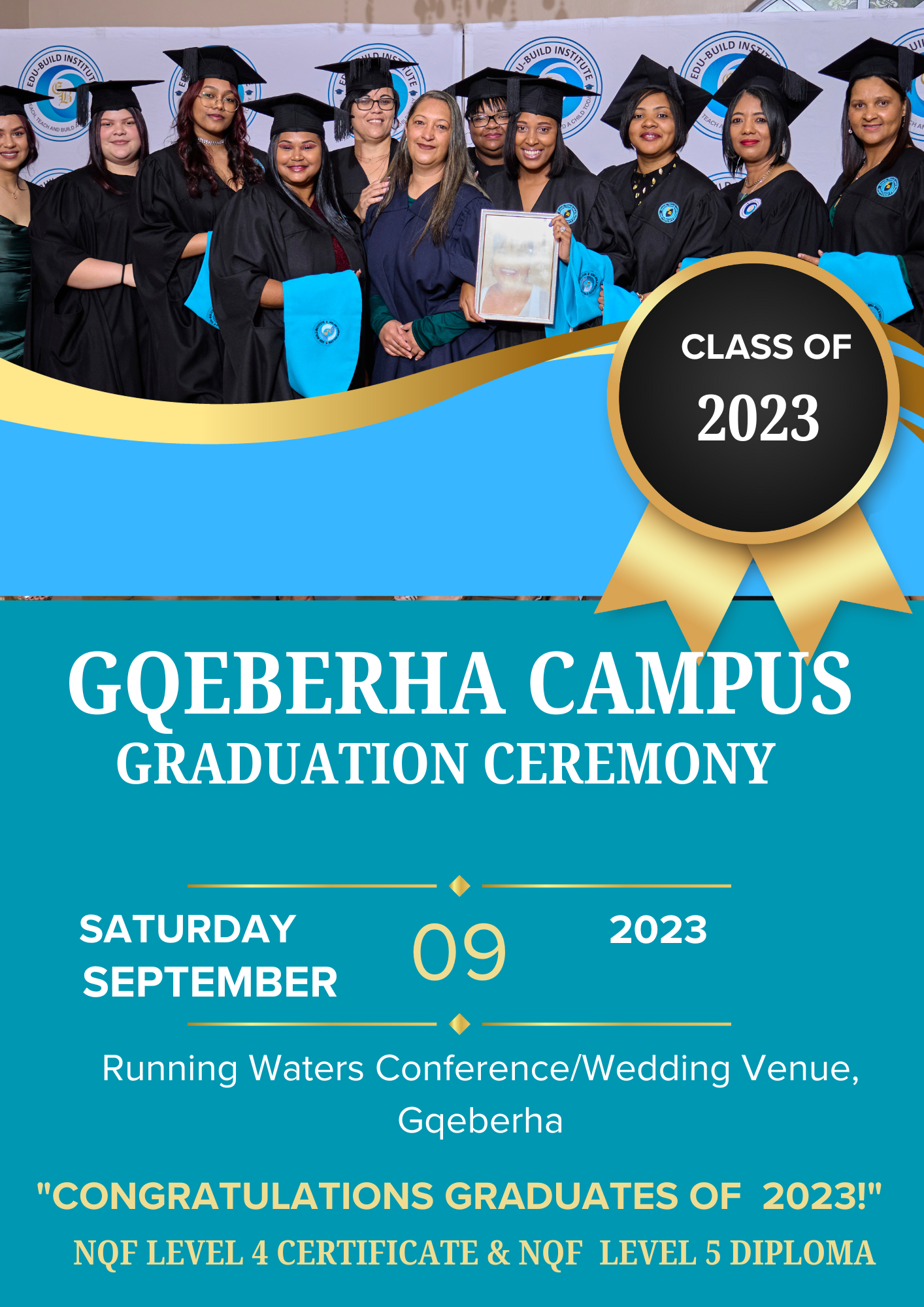 Gqeberha 2023 Mid-Year Graduation(NQF Level 4 FETC & NQF Level 5 Diploma)