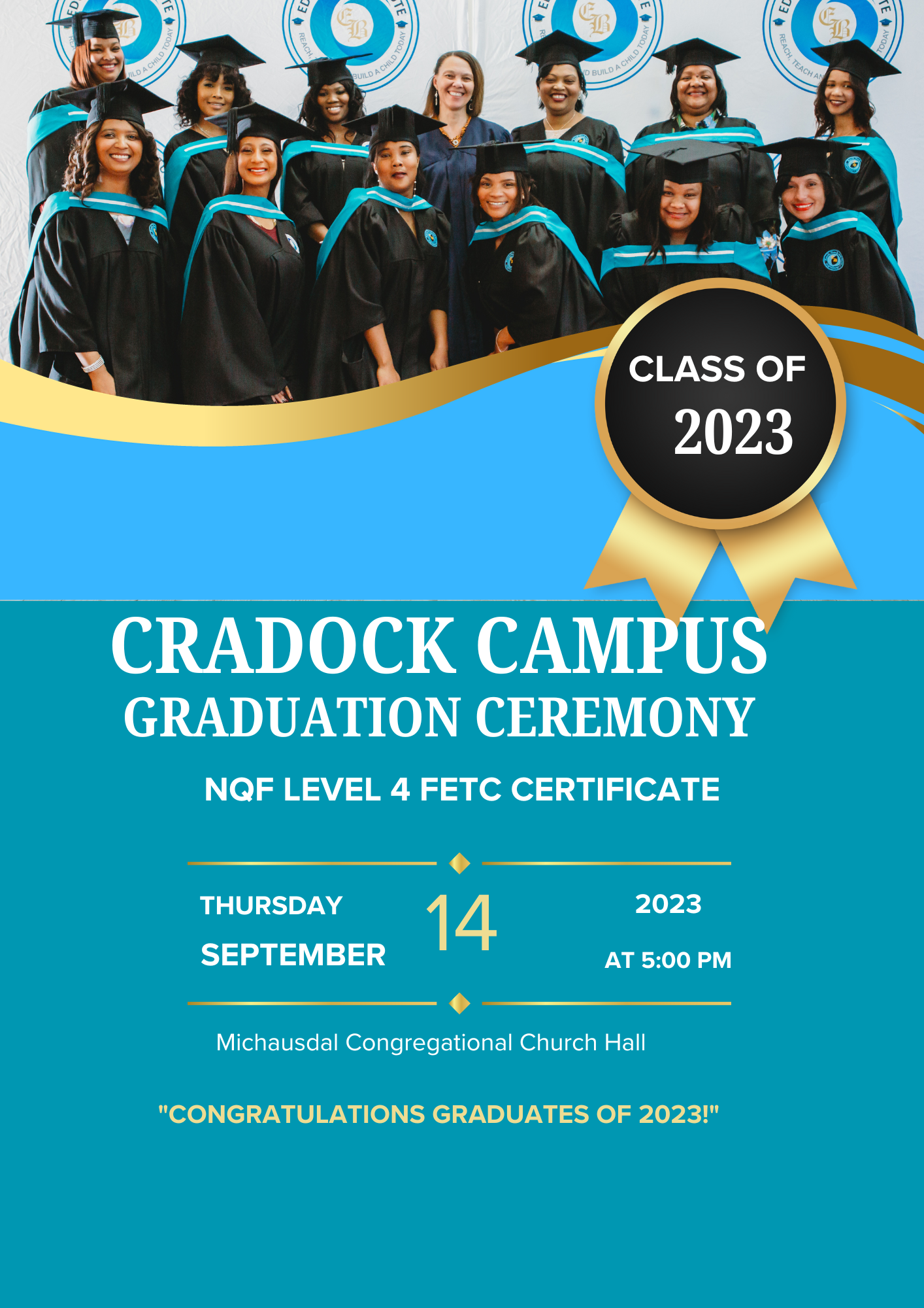 Gqeberha 2023 Mid-Year Graduation(NQF Level 4 FETC & NQF Level 5 Diploma)