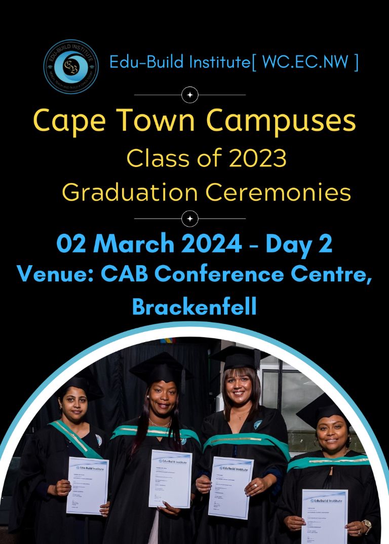 Vryburg 2023 Mid-Year Graduation(First NQF Level 4 FETC Graduates)