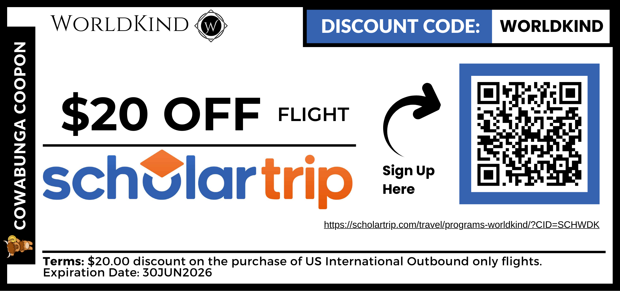 Image of the Discount Code Coupon, which can be accessed from the "My Rewards" tab on your "My Modules" Home page