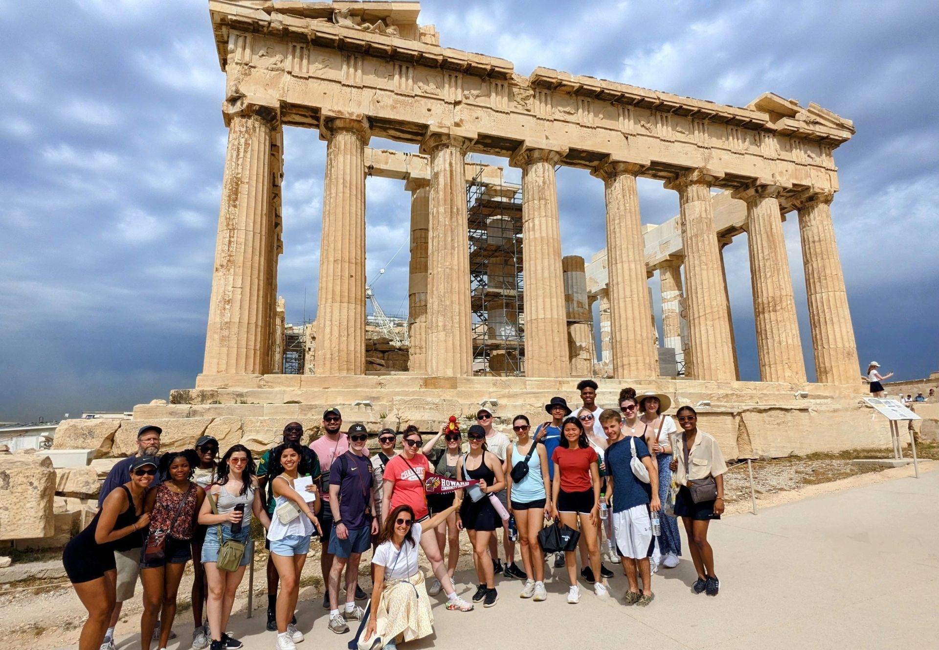 Howard Community Students in Greece