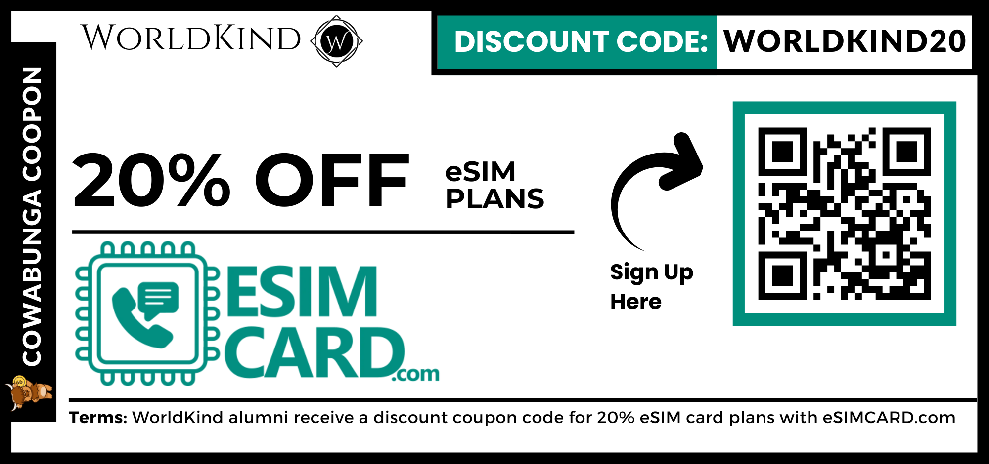 Image of the Discount Code Coupon, which can be accessed from the "My Rewards" tab on your "My Modules" Home page