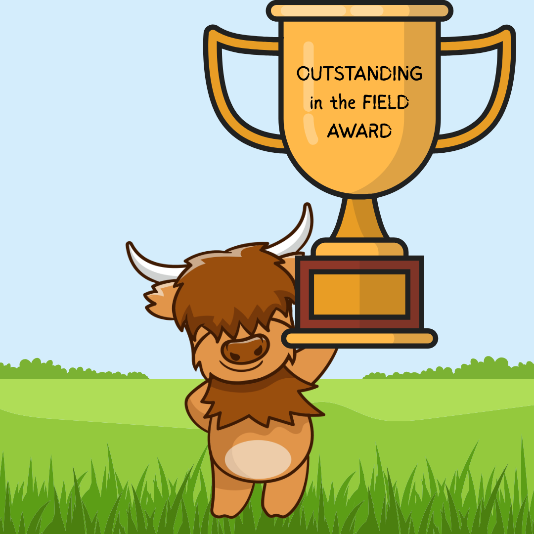 Image of Hamish's Outstanding in the Field award