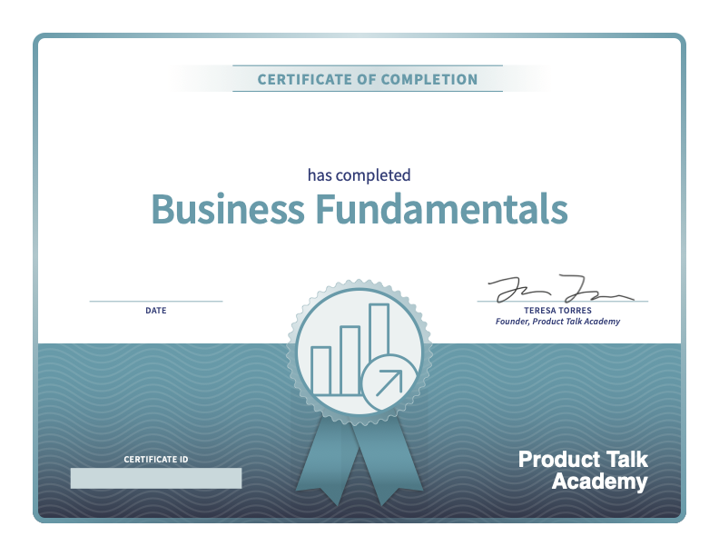 A course completion certificate for this course