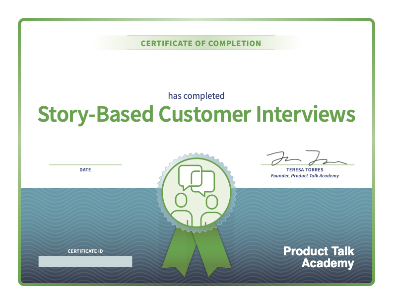 A course completion certificate for this course