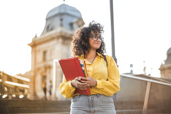 University Student on Campus