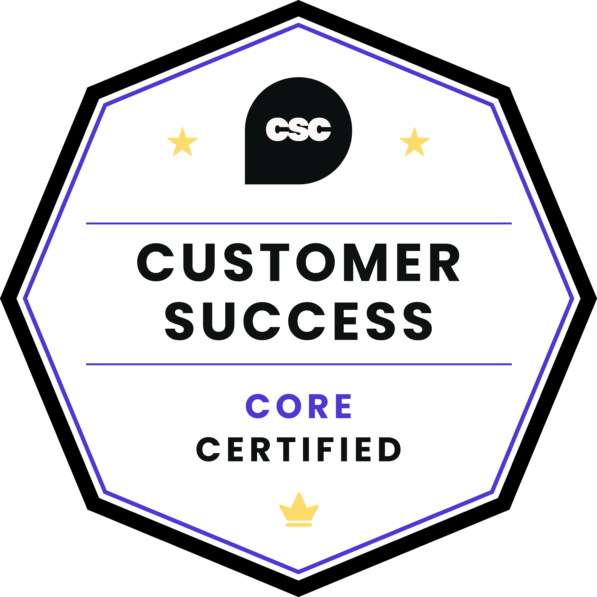 Customer Success Certified: Core badge