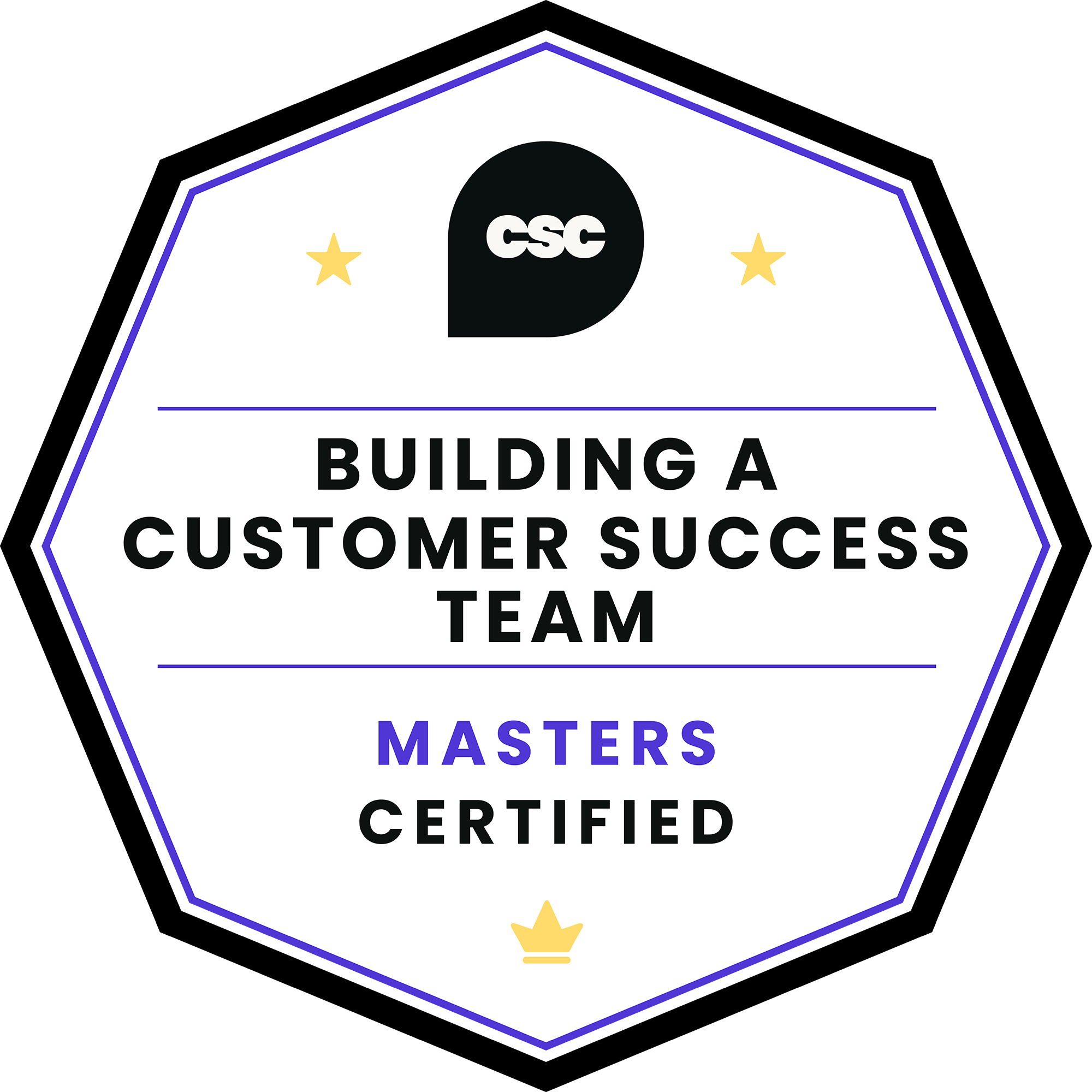 Building a CS Team Certified | Masters badge