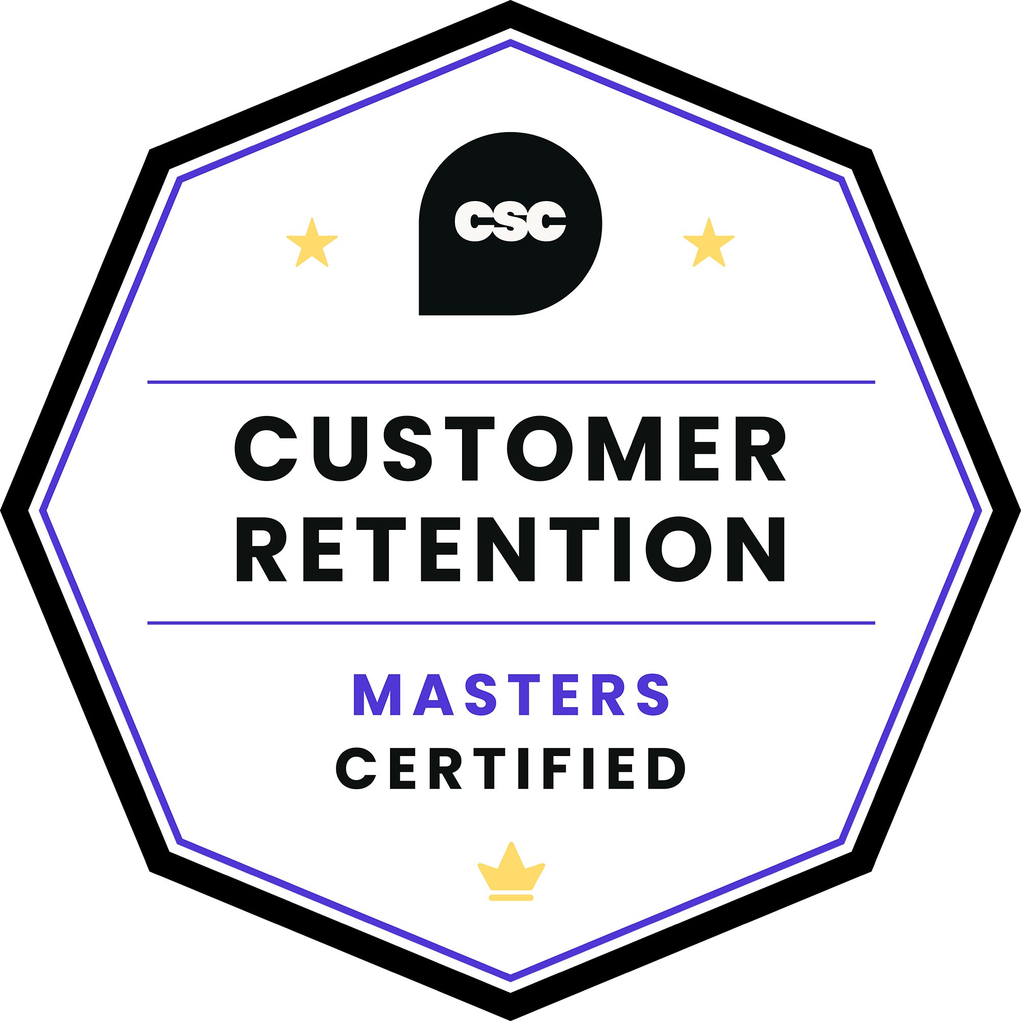 Customer Retention Certified | Masters badge