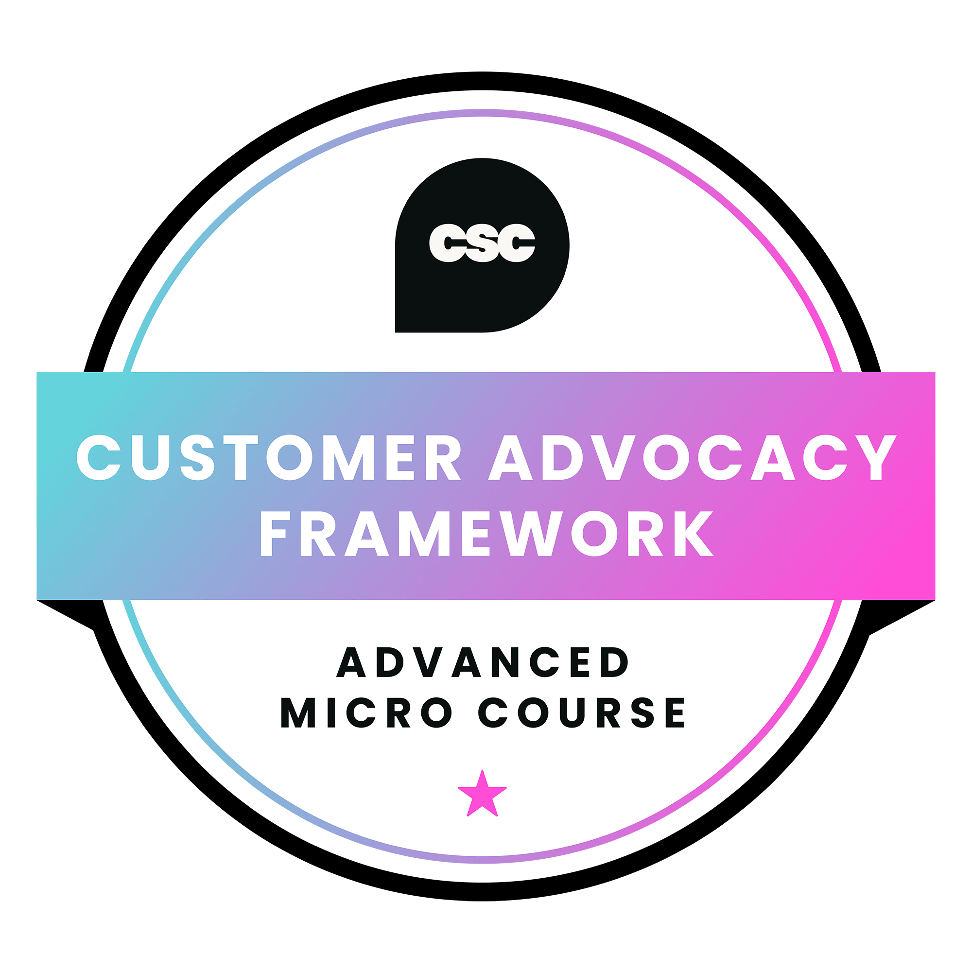 Customer Advocacy Strategic Frameworks Micro badge