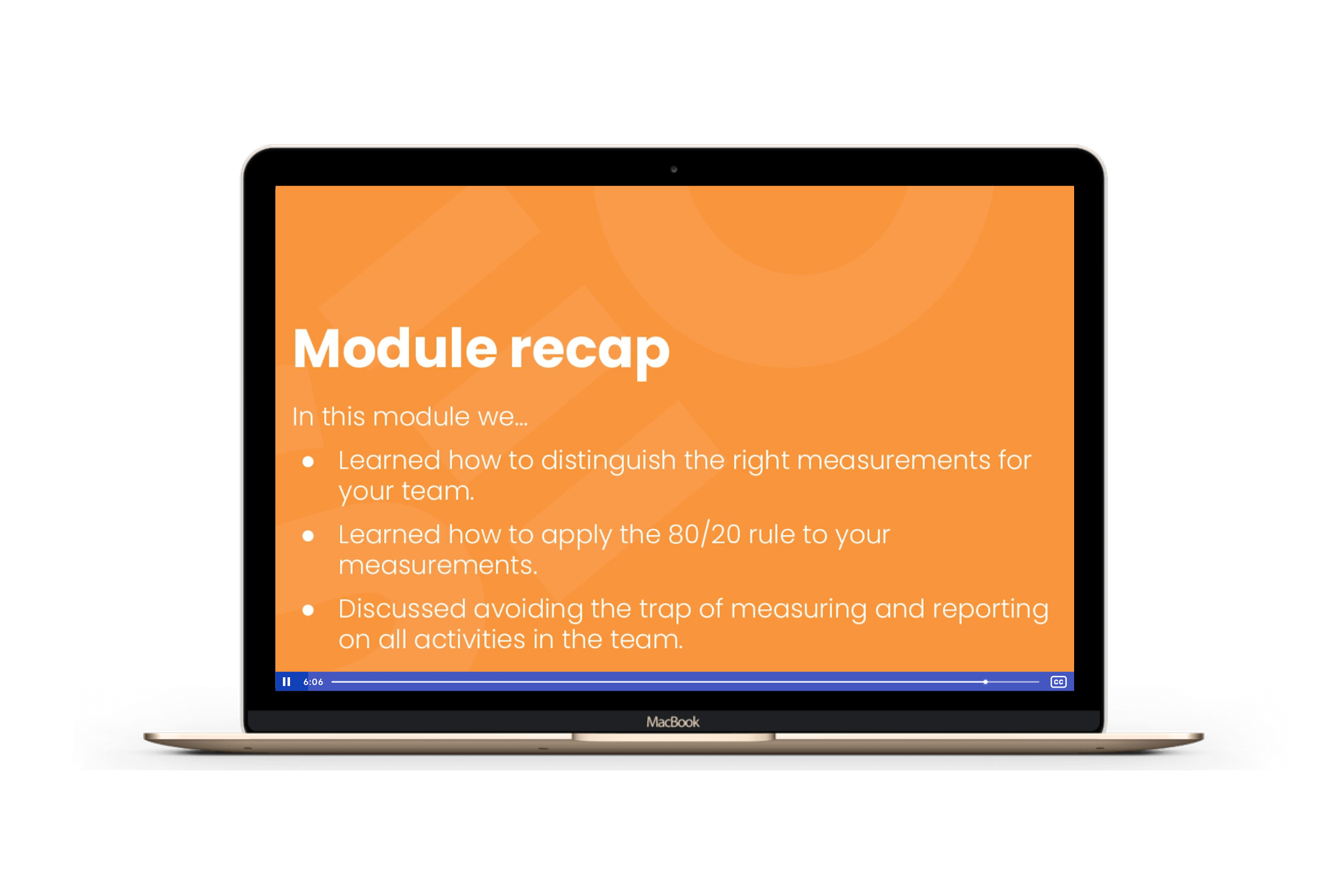 SEC | Enablement Metrics Certified | Masters - Module recap image