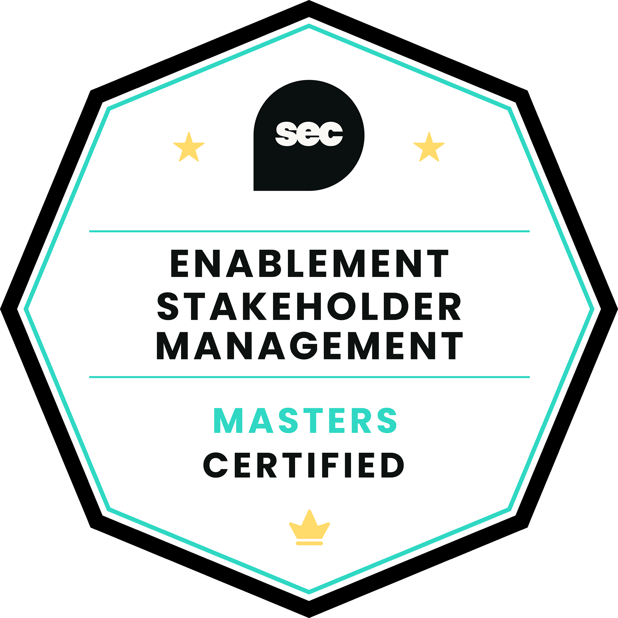 Enablement Stakeholder Management Certified | Masters badge