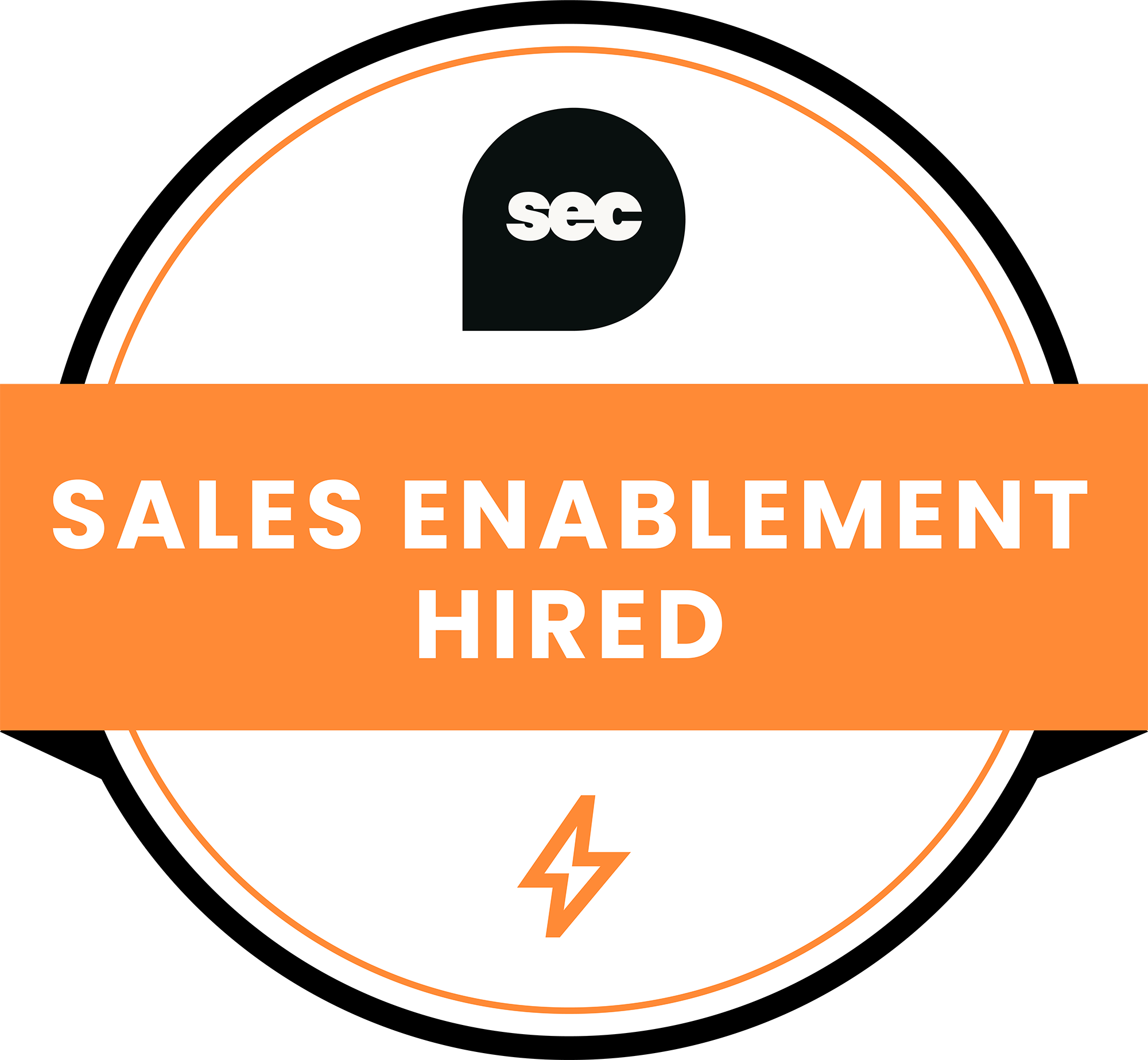 Sales Enablement Hired badge