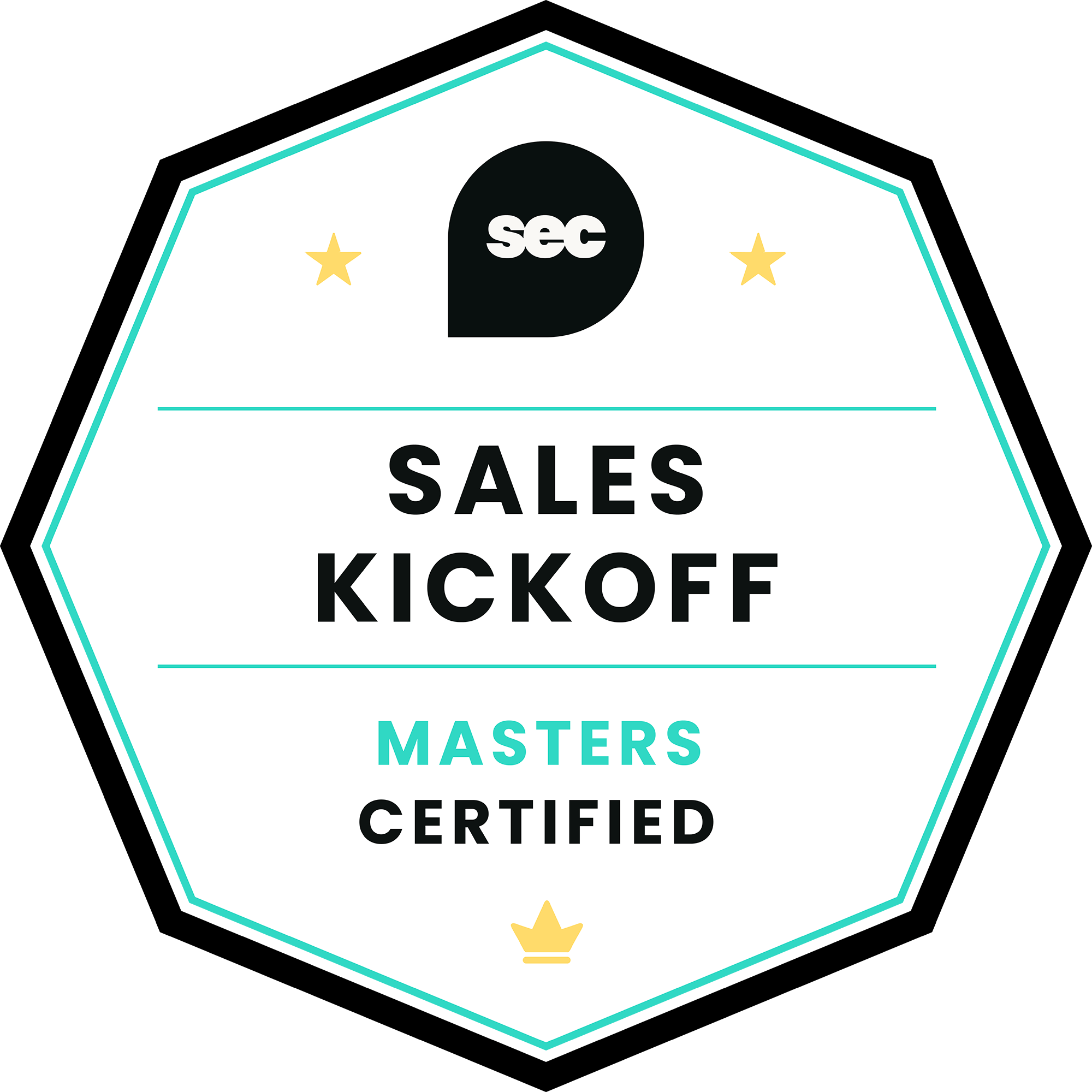 Sales Kickoff Certified | Masters badge