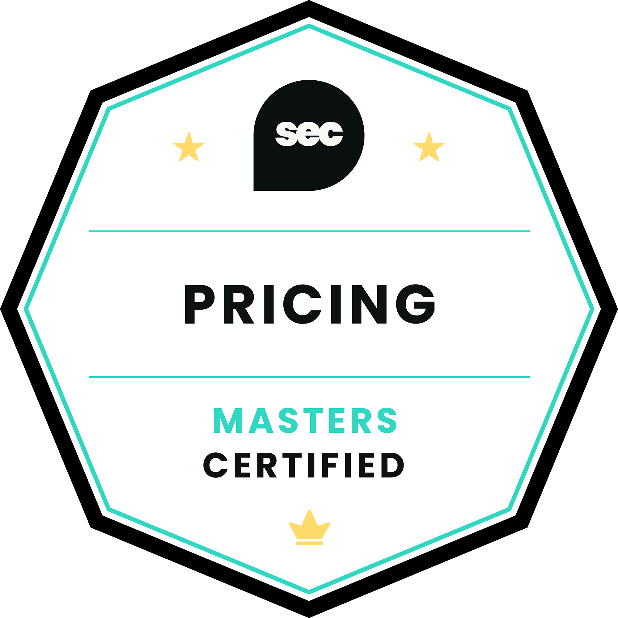 SEC | Pricing Certified | Masters badge