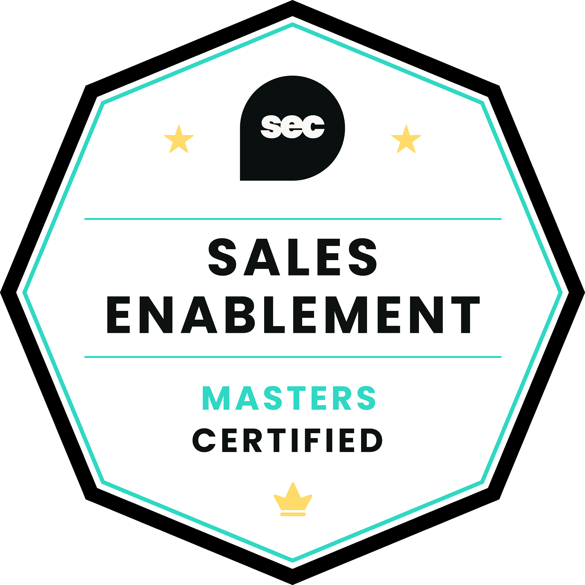 Sales Enablement Certified | Masters badge