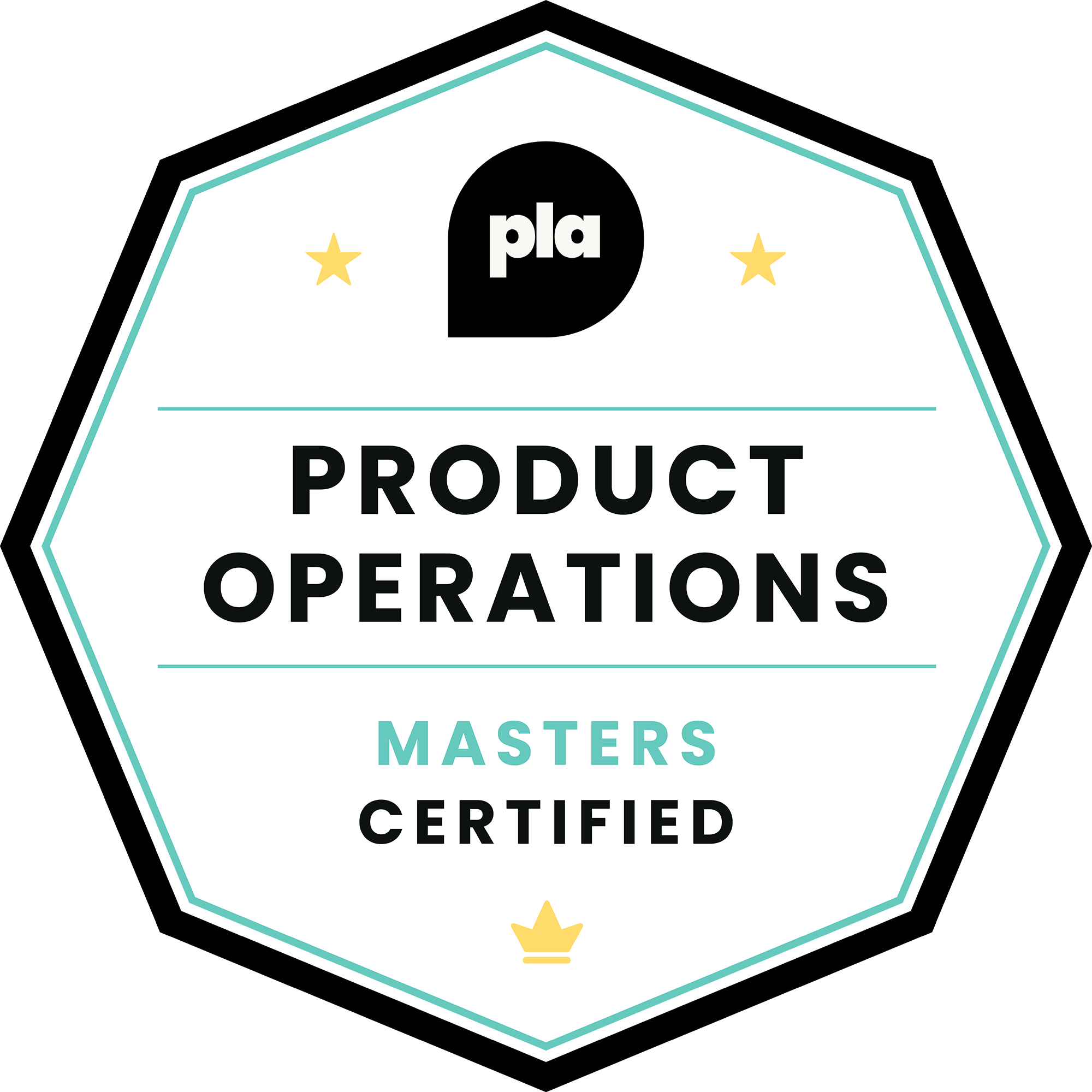 PLA | Product Operations Certified | Masters badge