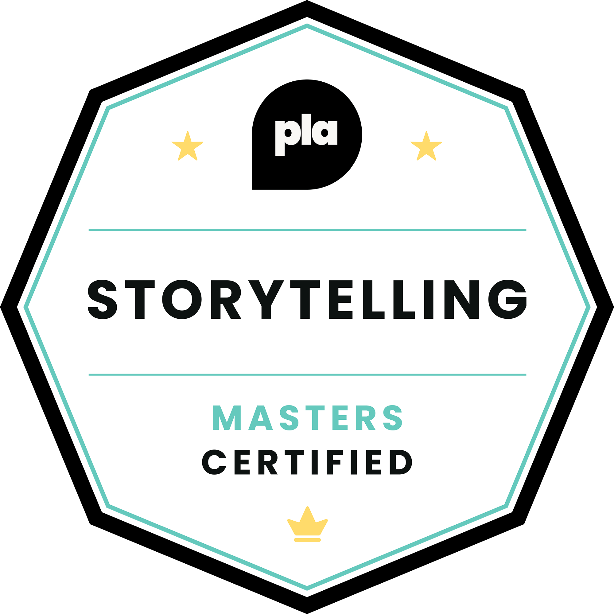 Storytelling Certified | Masters badge