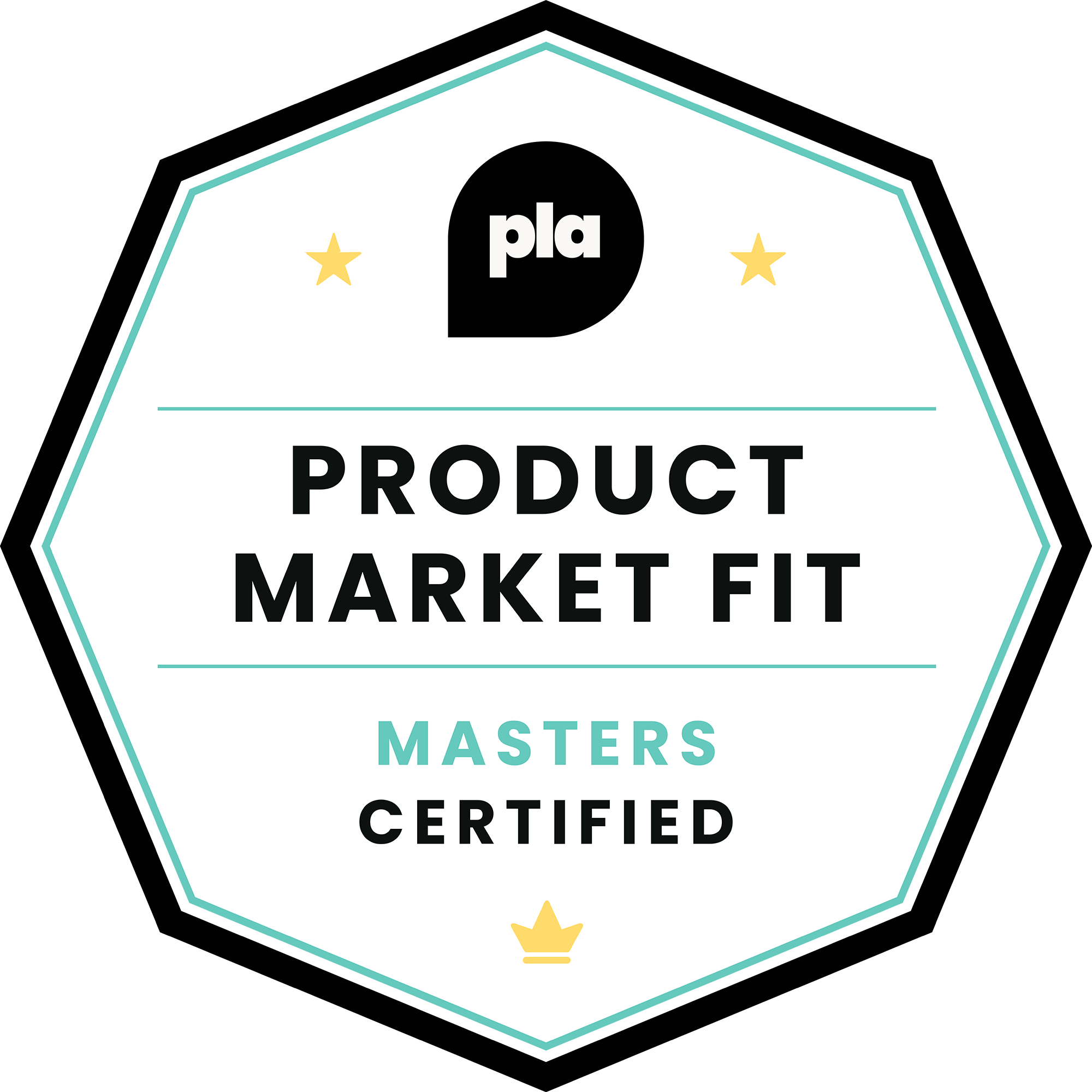 Product-Market Fit Certified | Masters badge