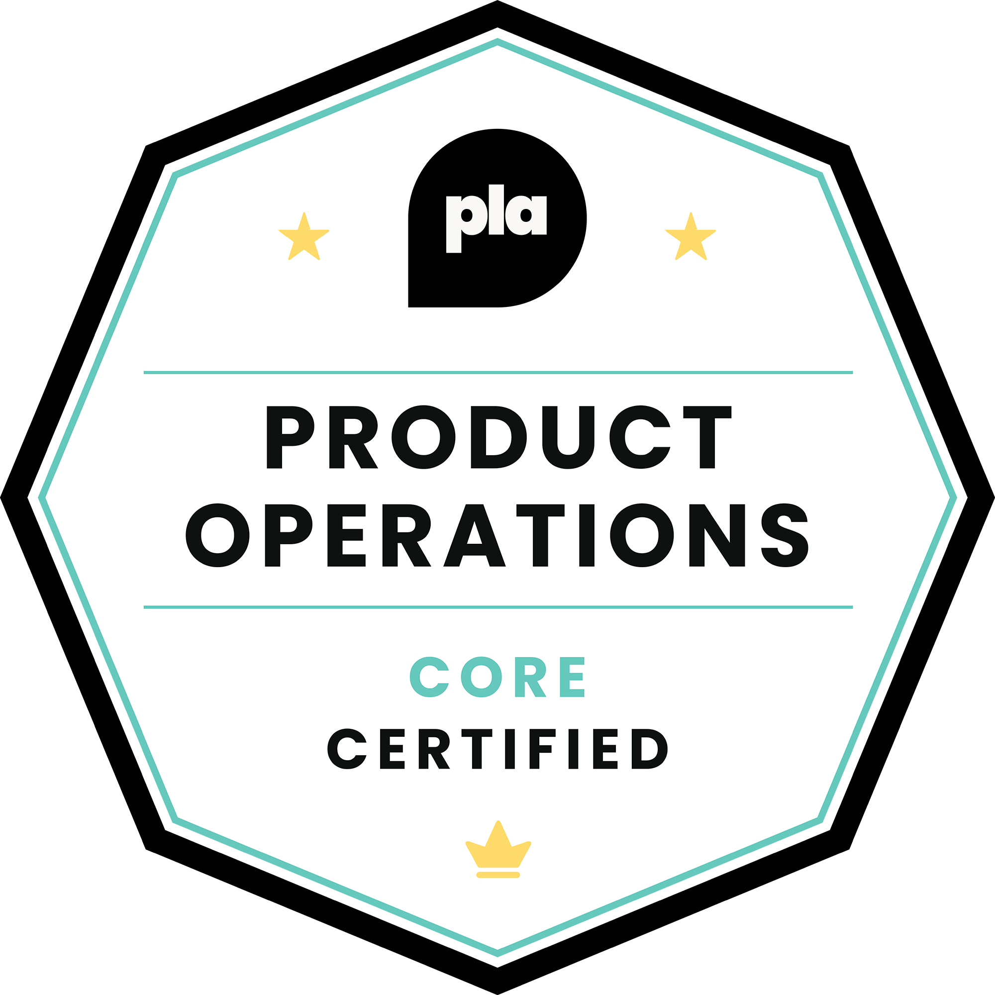 PLA - Product Operations Certified: Core badge