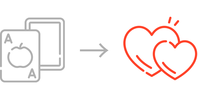 Flashcards vs connection