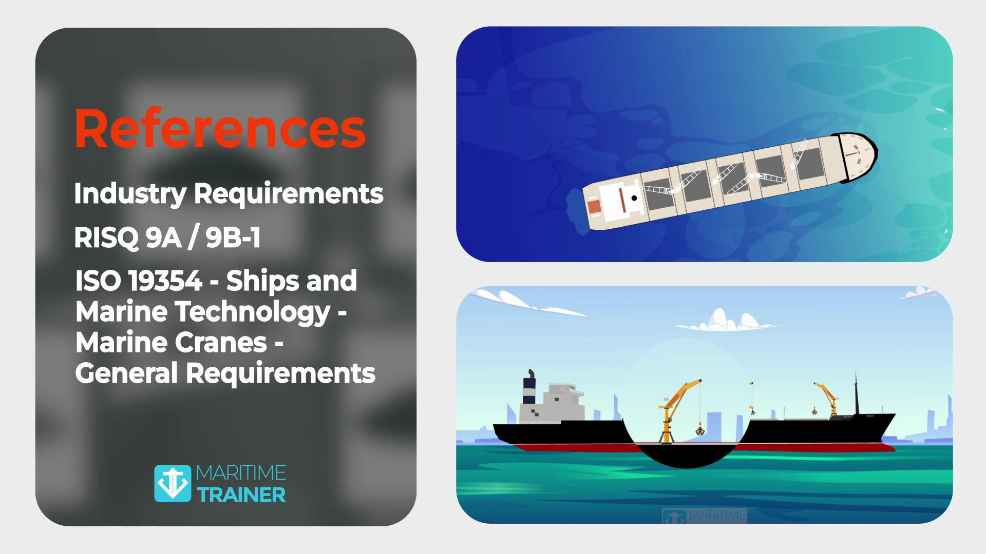Referances for Bulk Cargo Handling Maritime Training - Maritime Trainer