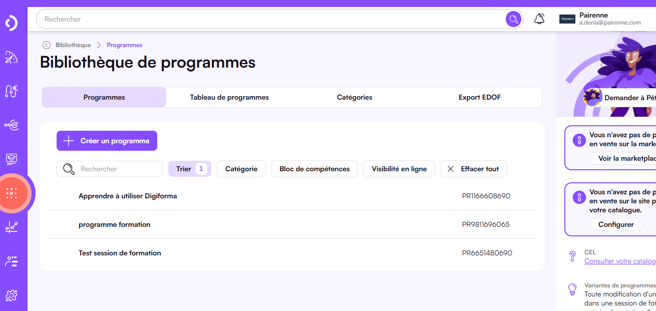 Digiforma bibliotheque