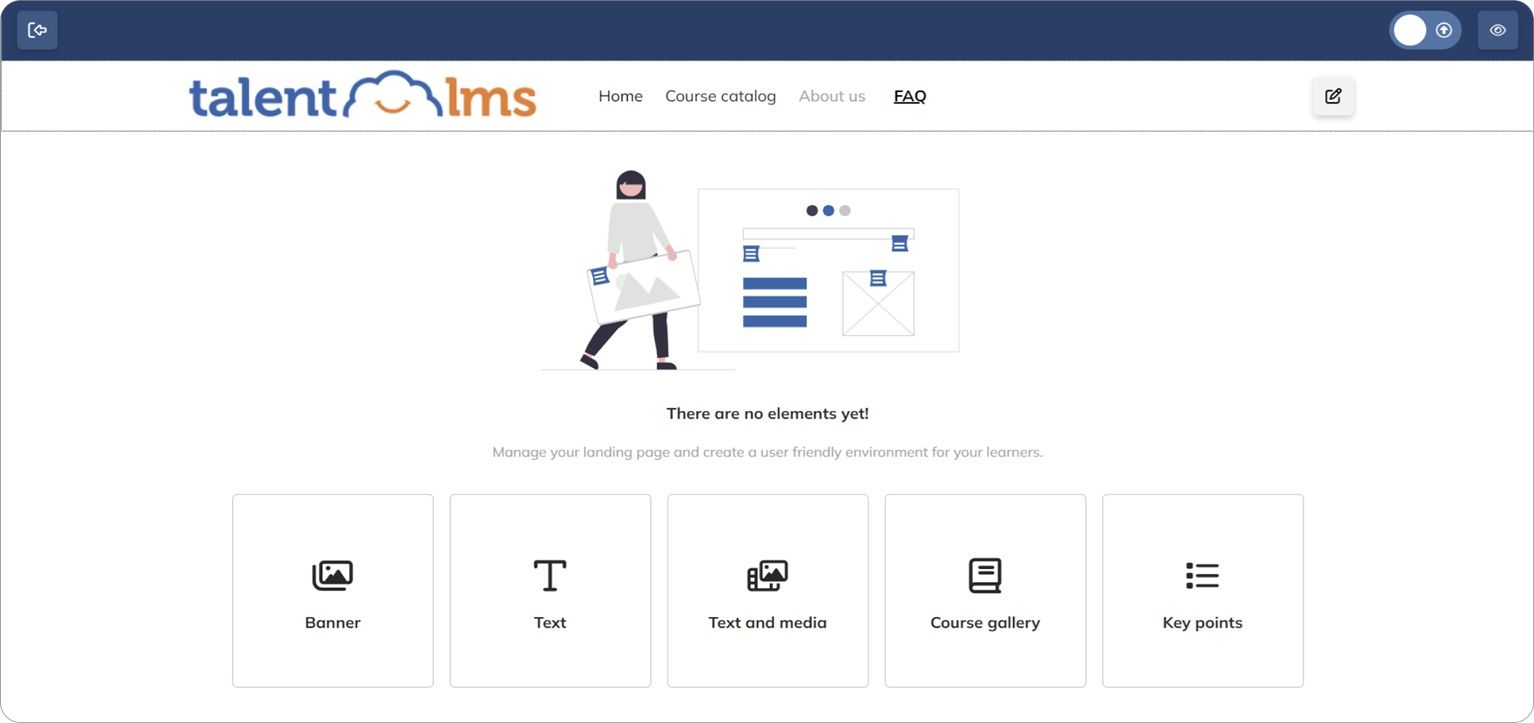 Editeur de site Talent LMS