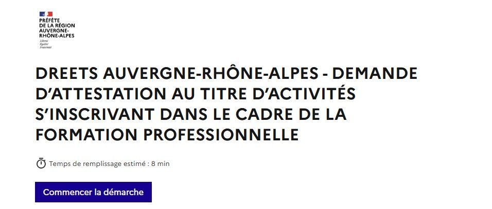 Organisme formation exoneration TVA