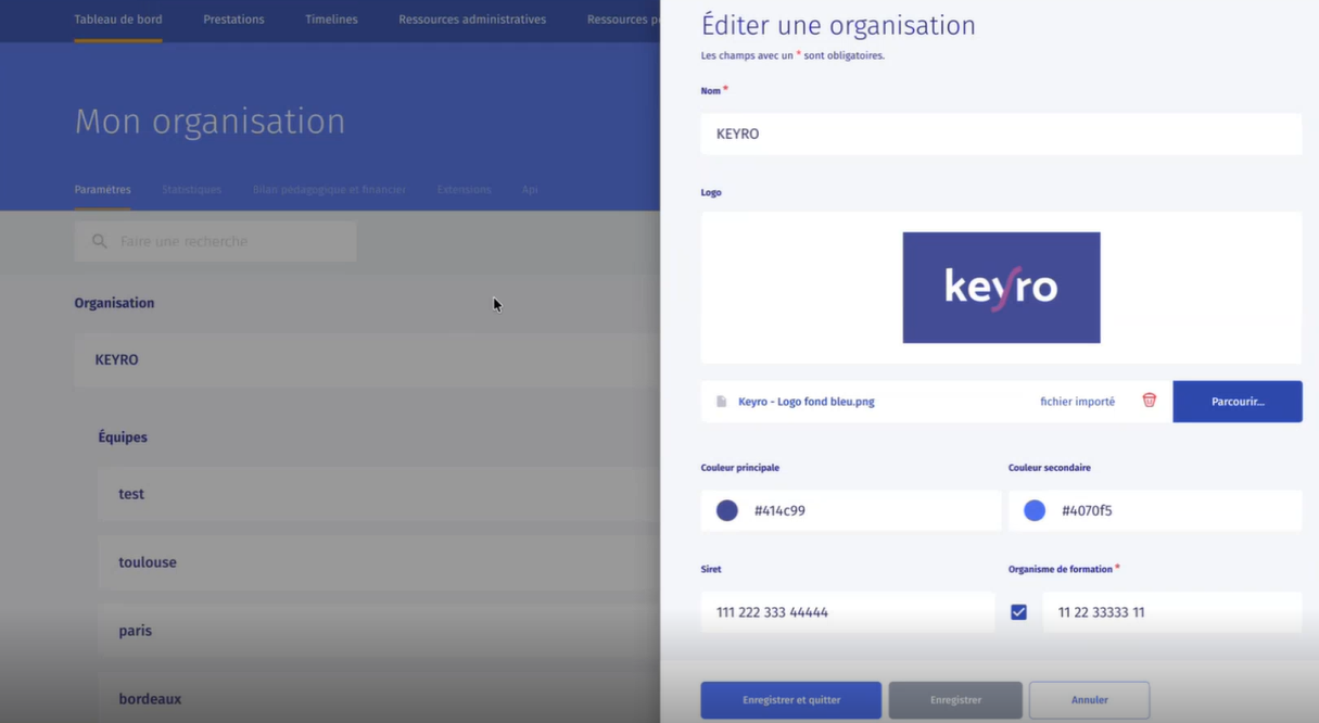 Keyro modèle