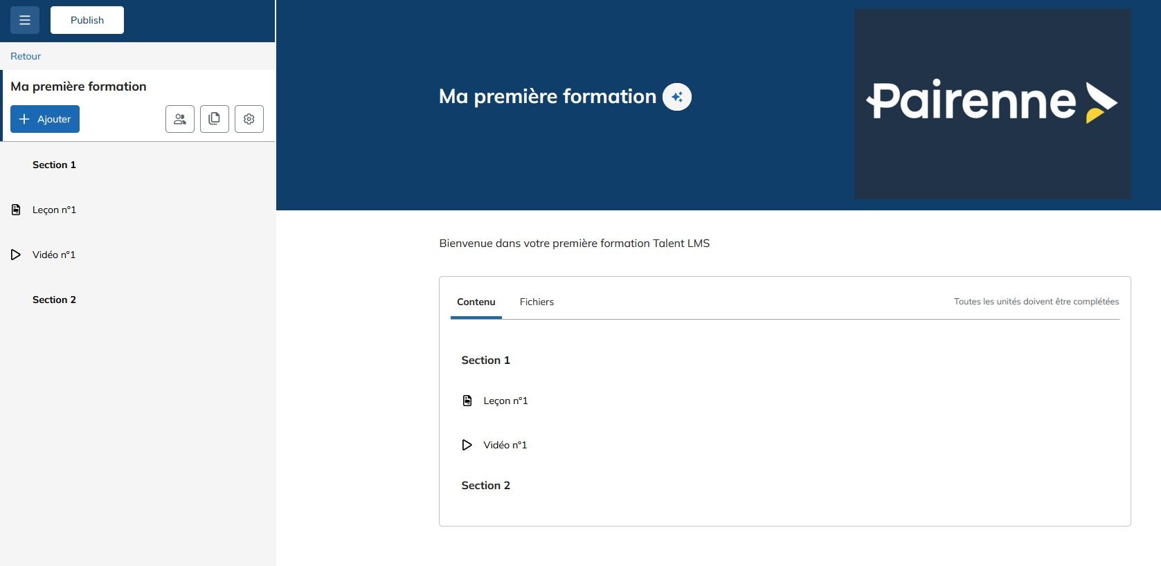 Editeur de formation Talent LMS