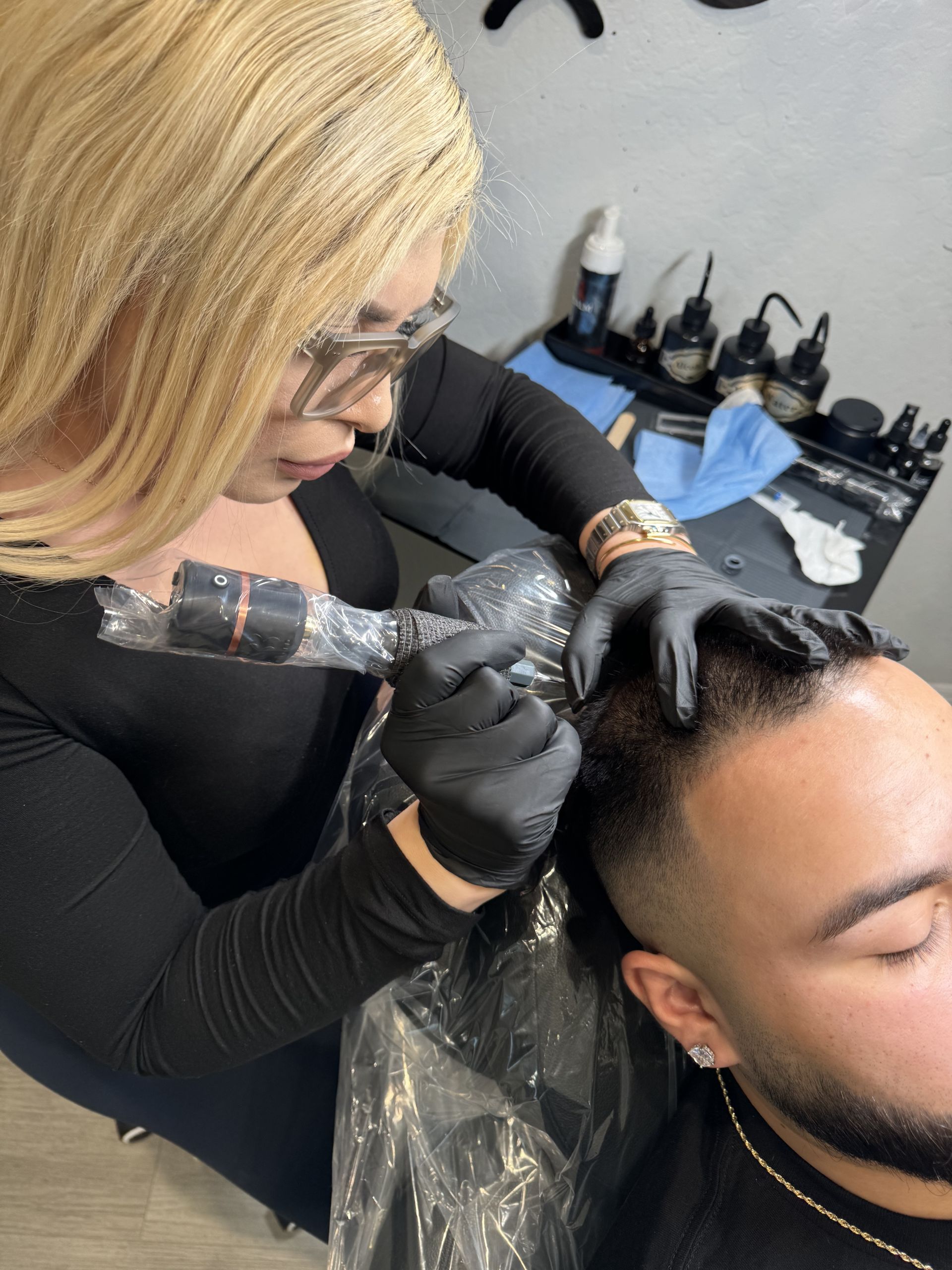 Student practicing SMP technique during hands-on certification course