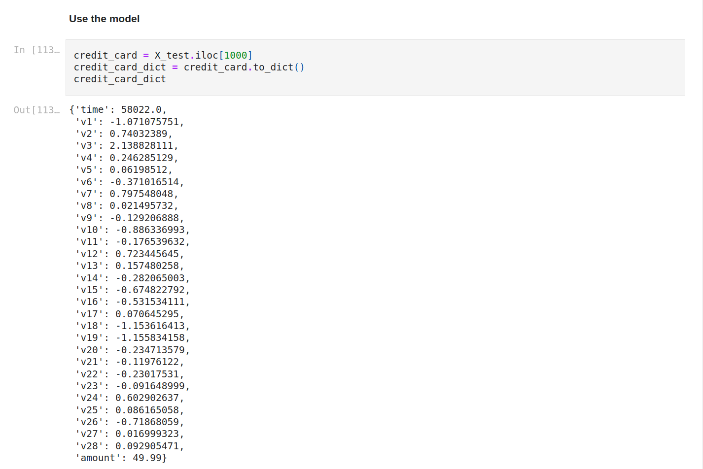 shape of the dataset