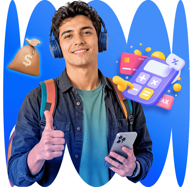 Joven aprendiendo sobre educación financiera y gestionando sus finanzas