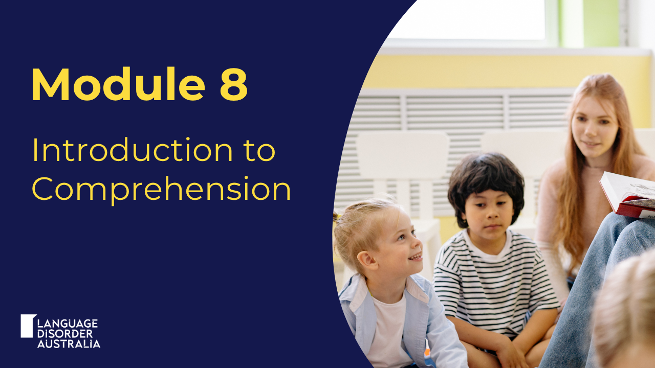 8. Introduction to Comprehension